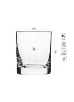 Krosno Krosno Whisky Sour Tumbler Glasses Old Fashioned Bourbon Cognac Brandy | Set of 6 | 10.1 oz | Blended Collection | Perfect for cocktails, drinks, water, juice, scotch, irish liquor, whisky  - Image 2