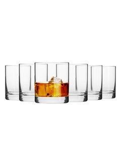 Krosno Krosno Whisky Sour Tumbler Glasses Old Fashioned Bourbon Cognac Brandy | Set of 6 | 10.1 oz | Blended Collection | Perfect for cocktails, drinks, water, juice, scotch, irish liquor, whisky  - Image 1