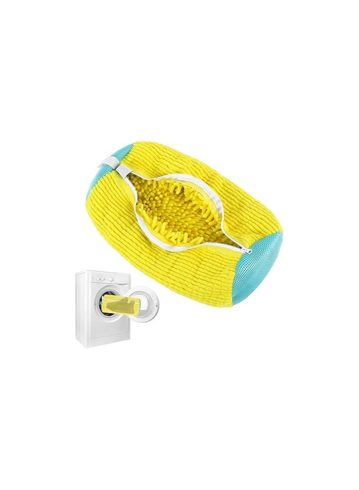 كيس غسيل الأحذية القابل لإعادة الاستخدام للغسالة – بسوستة مخفية وتنظيف شامل 360 درجة – مناسب للأحذية الرياضية والجري – متين وسهل الحمل - Image 1