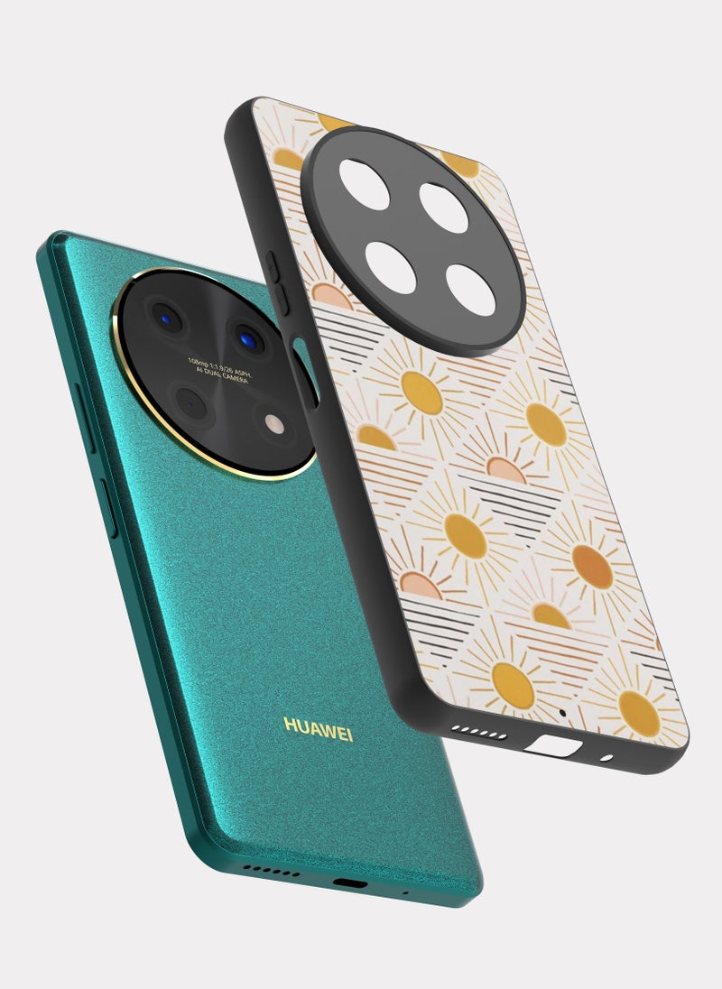 بكسلات كفر هواوي نوفا 12 أي نمط الشمس برتقالي - Image 2