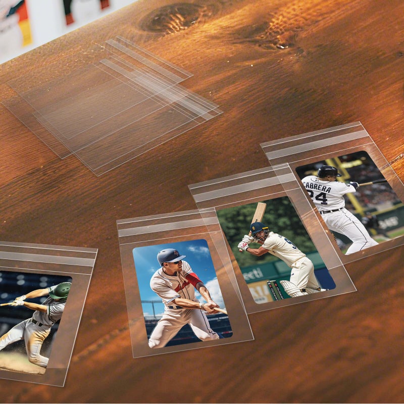 DEDC 100 Pcs Team Bags for Trading Cards, Team Bag Fit 3x4inch 35PT Top Loaders for TCG MTG Shipping Sports Graded Card TOP Loader Sleeves Protector - Image 3