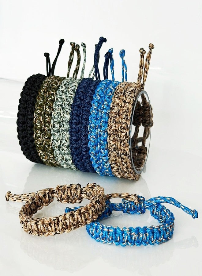 YANMIN 12pcs Braided Paracord Friendship Bracelets for Teen Boys Girls Handmade Adjustable Paracord Bracelet Tween Teenager Birthday Party Favors Goody Bag Fillers Carnival Camping Gifts - Image 3