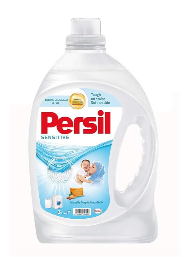 Persil Sensitive Gel Automatic Laundry Detergent 3L (Pack of 6) - Image 1