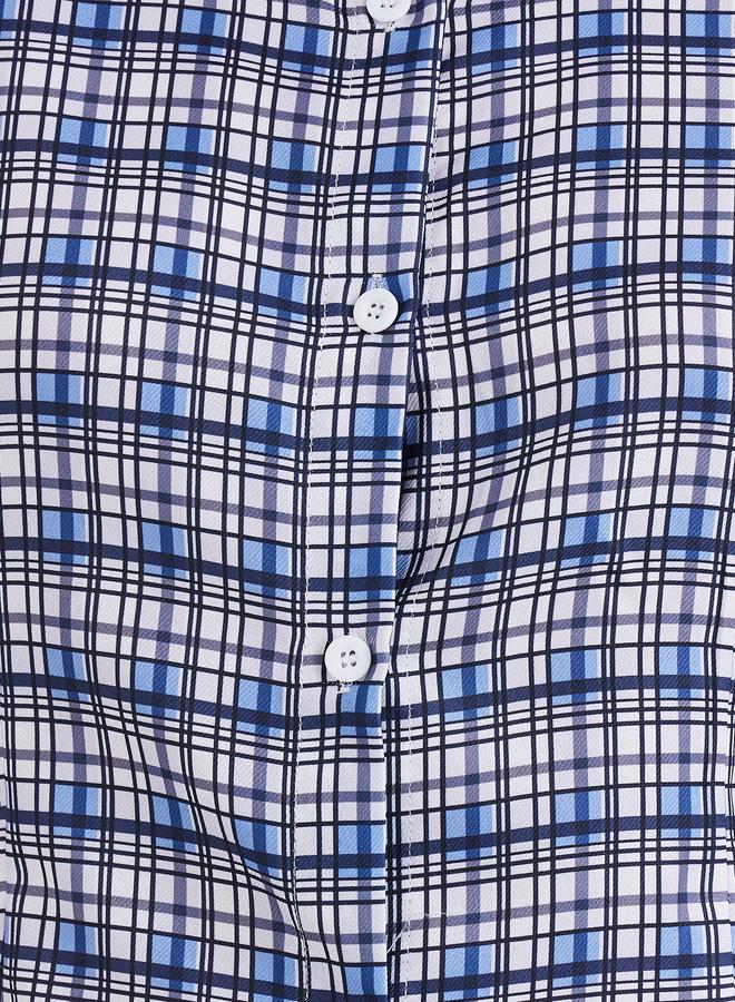 تايك تو قميص نسائي كاروهات بأكمام قصيرة ومقاس عادي - Image 4