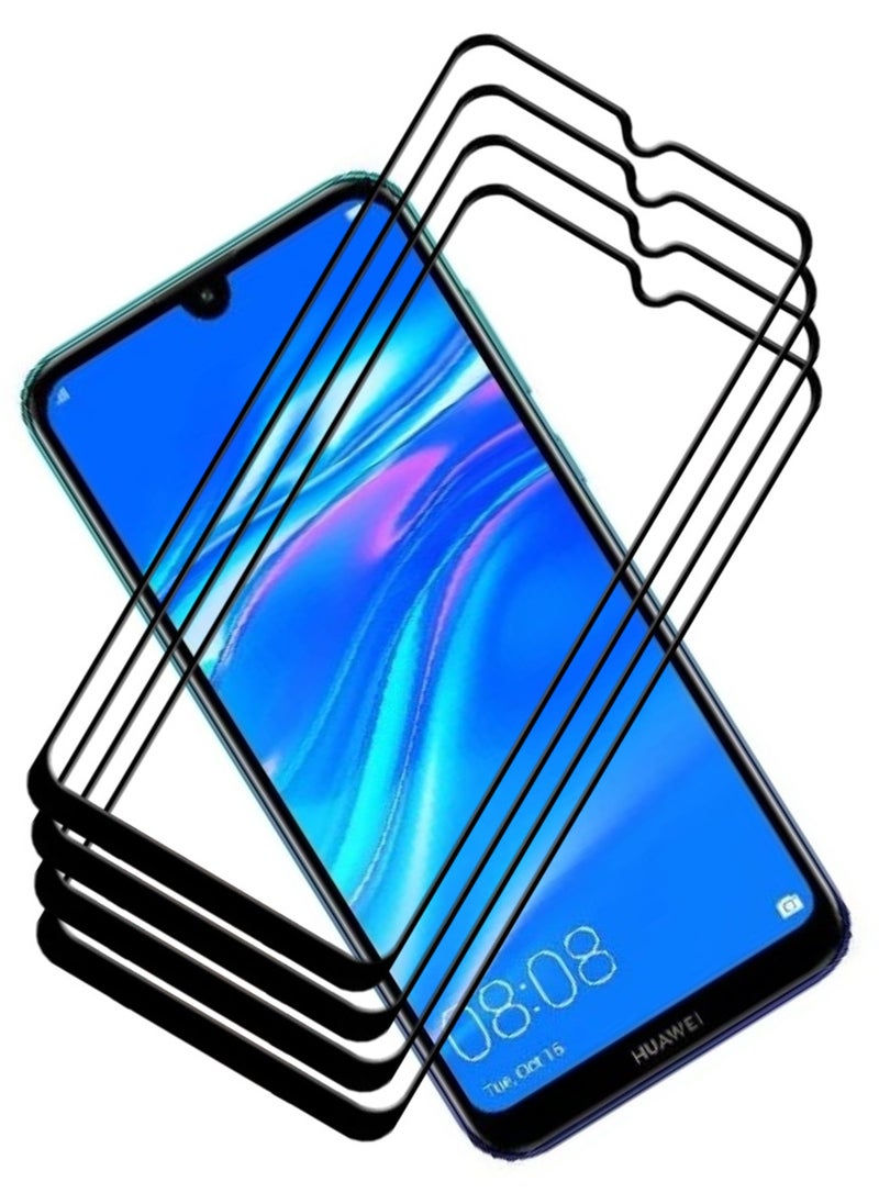ACLIX 4 Pieces Antistatic ESD Dustproof Premium Quality High Definition Tempered Glass Screen Protector Designed For Huawei Y7 (2019) - Image 1