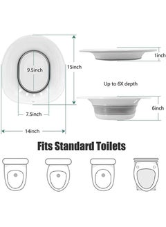 Sitz Bath for Toilet Seat - Sitz Bath for Hemorrhoids - Sits Bath Kit for Women- Great for Maternity Postpartum Care, Designed for Perineum Soaking, Hemorrhoid, and Anal Inflammation Treatment, Grey - pzsku/Z0231C90B028B2C33195BZ/45/_/1718094080/976c7beb-ed94-4c1d-8bec-4373c0dd6738