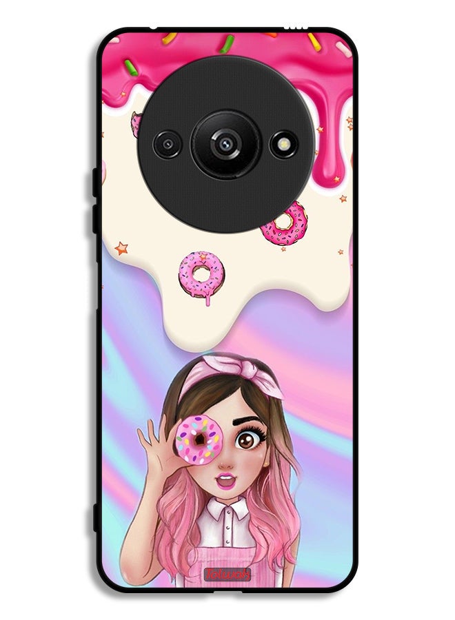 Tolwak غطاء حماية Xiaomi Redmi A3 4G يحمل دونات - Image 1