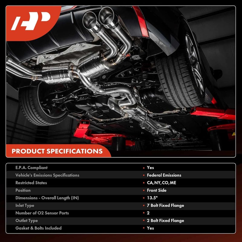 A-Premium Front Exhaust Manifold Catalytic Converter with Gasket Kit - Image 3