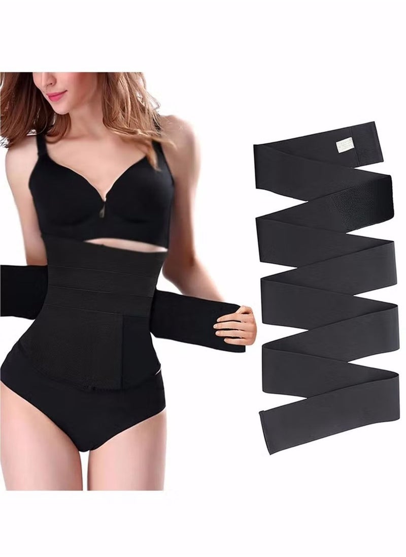Generic - Women Slimming Tummy Wrap Belt Adjustable Comfortable Back Braces for Lower Back Pain Relief Abdominal Body Slimming Belt For Flat Tummy Belly Slimming Belt Sweat - Image 1