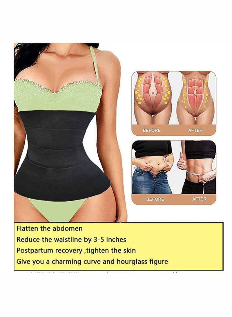 Generic - Women Slimming Tummy Wrap Belt Adjustable Comfortable Back Braces for Lower Back Pain Relief Abdominal Body Slimming Belt For Flat Tummy Belly Slimming Belt Sweat - Image 1