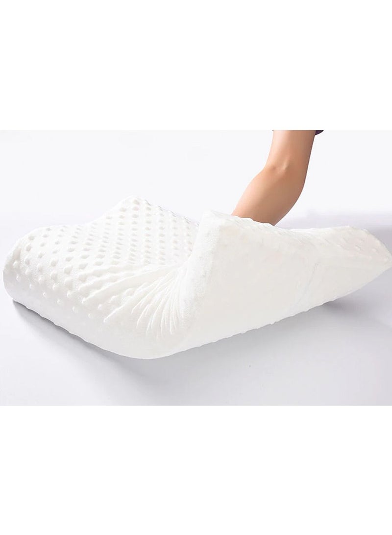 Memory Foam Neck Pillow White  - Image 4