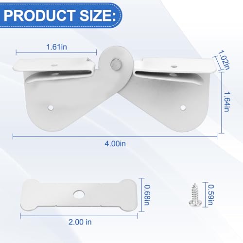 Ophjerg Gutter Downspout Hinge 10Pcs Downspout FlipUp Easy DIY Installation on Any Size Rectangle or Square Downspout Rain Gutters Accessories Downspout Extension Hinge Include Clasp - Image 3