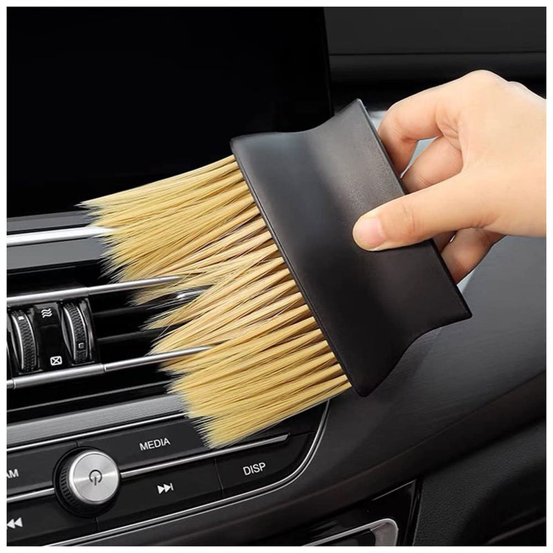 Auto Interior Dust Brush Car Cleaning Brushes Duster Soft Bristles Detailing Brush Dusting Tool for Automotive Dashboard Air Conditioner Vents Leather ComputerScratch Free