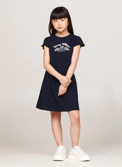 TOMMY HILFIGER Floral Logo Relaxed Dress