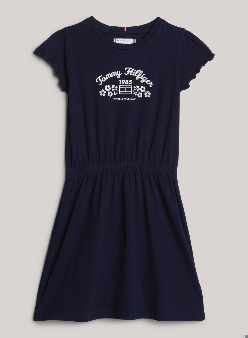 TOMMY HILFIGER Floral Logo Relaxed Dress - Image 2