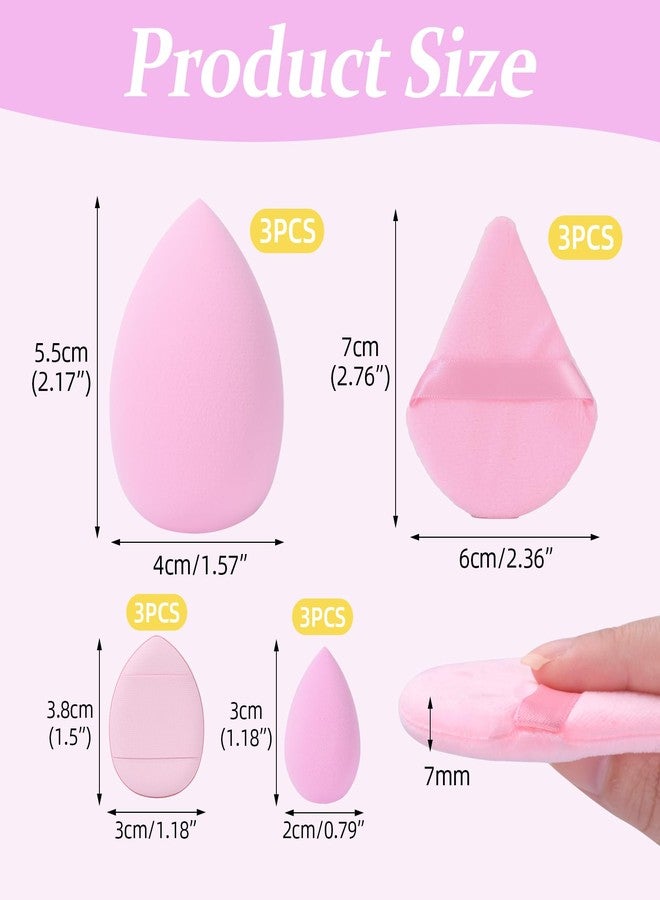 BAMTTOO Professional Makeup Sponge Powder Puff Set Cosmetic Powder Makeup Puffs Pads for Loose Powder Face Powder Beauty Makeup Tool - Image 2