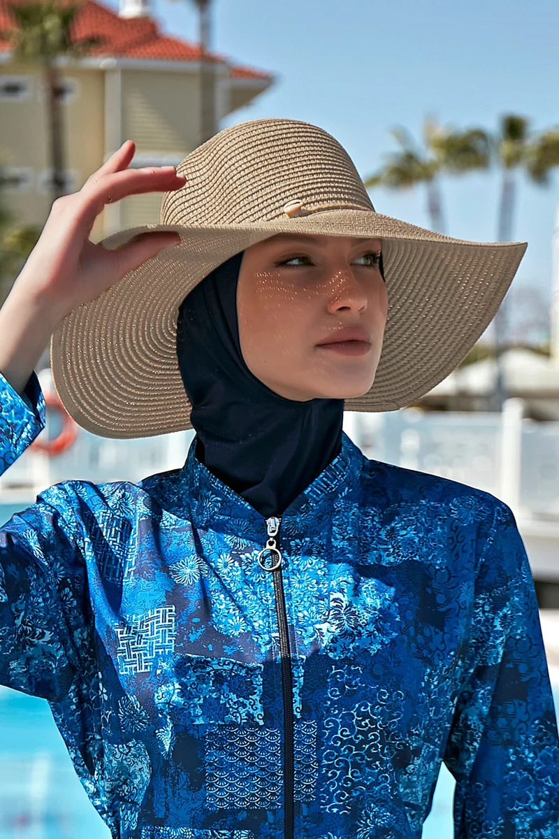 Remsa Mayo Remsa Swimsuit Seashell Straw Hat Dark Beige Rş-26