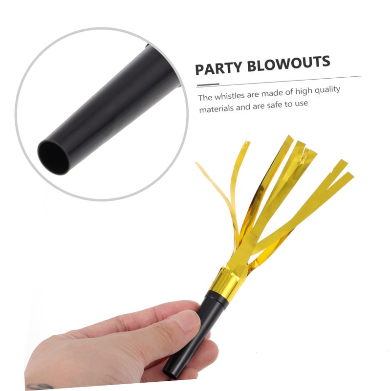 Glitter Fringed Party Whistles Set 30pcs Noise Makers for Birthday Celebrations - Image 5