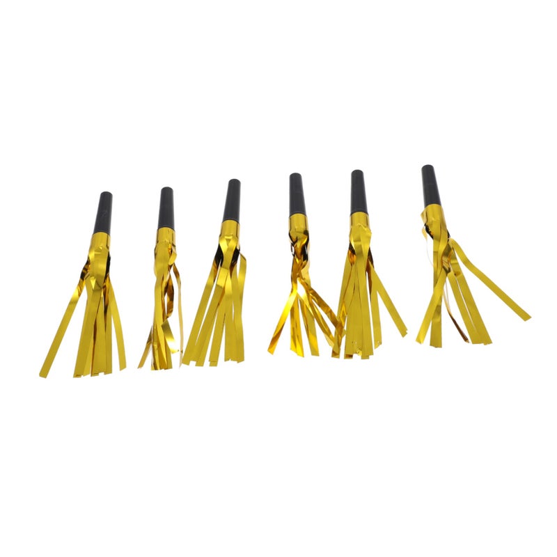 Glitter Fringed Party Whistles Set 30pcs Noise Makers for Birthday Celebrations - Image 2