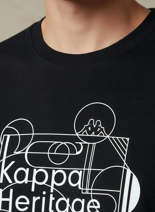Kappa BLACK Kappa Men 2 Way Stretch T shirt for Men | Best Price UAE