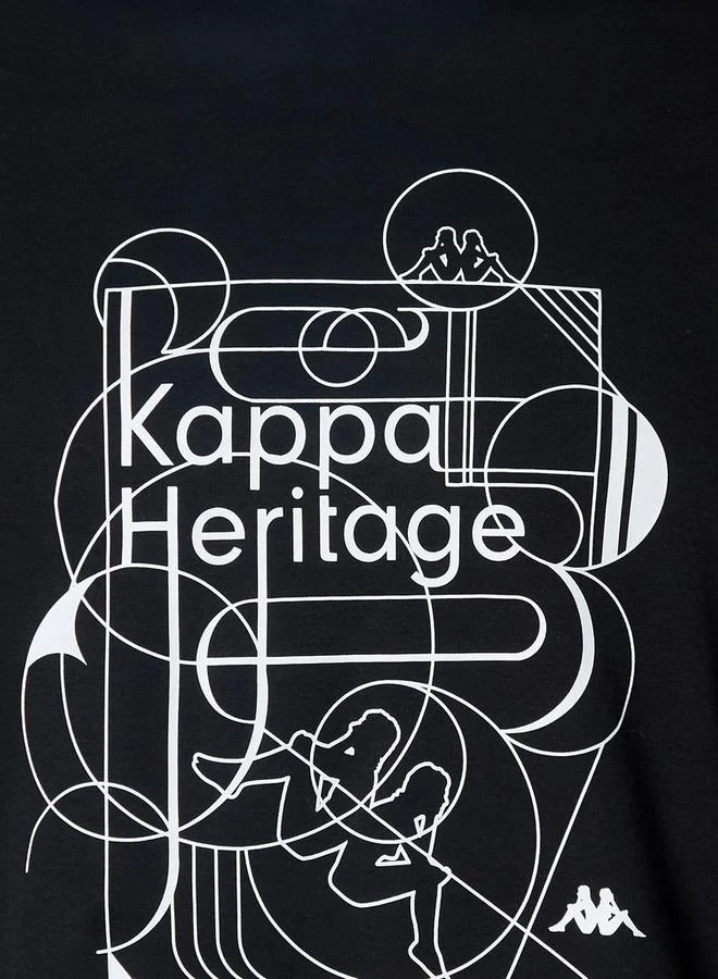 Kappa BLACK Kappa Men 2 Way Stretch T shirt for Men | Best Price UAE