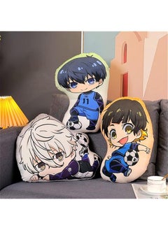 OCTOBER Ainme Seishiro Nagi Plush Doll Pillow Soft Stuffed Plushie Figure, Cartoon Manga Back Cushion Throw Pillows Puppets Sofa Decorative Xmas Gifts  - Image 3