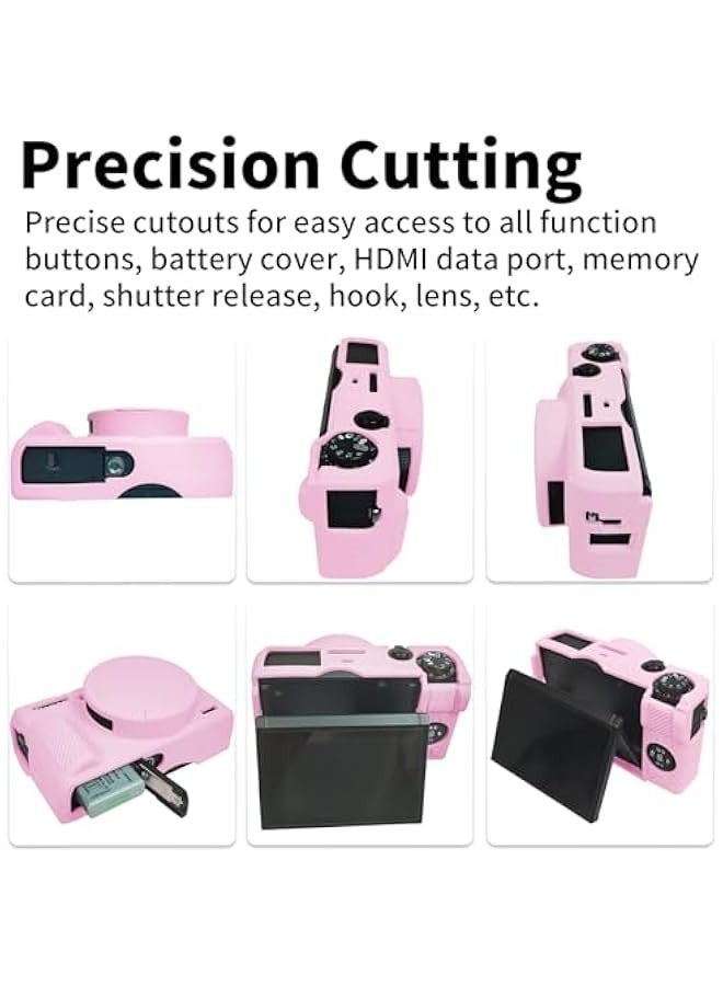 DURKU Pink Silicone Sleeve Case for Canon Powershot G7X Mark III Camera with Removable Lens Cover - Soft Protective Body Skin Cover - Image 2