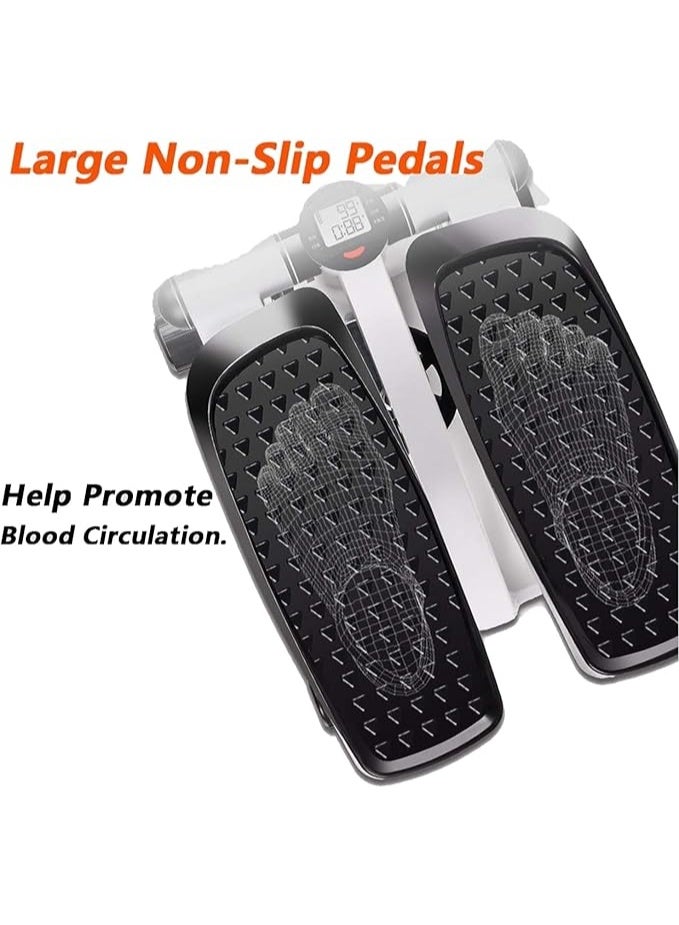 Mini Stepper Trainer Adjustable Height Stepper Exercise Machine with Resistance Bands and LCD Monitor Air Climber Stepping Fitness Machine - Image 4