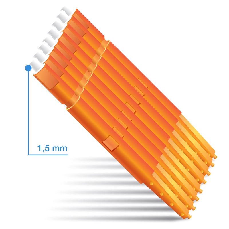 JB White Pack of 24 Orange Wax Filters for Hearing Aids - Compatible with Starkey Hear Clear, Behind-The-Ear, Noise Reduction, 1.5mm x 1.7mm - Image 3