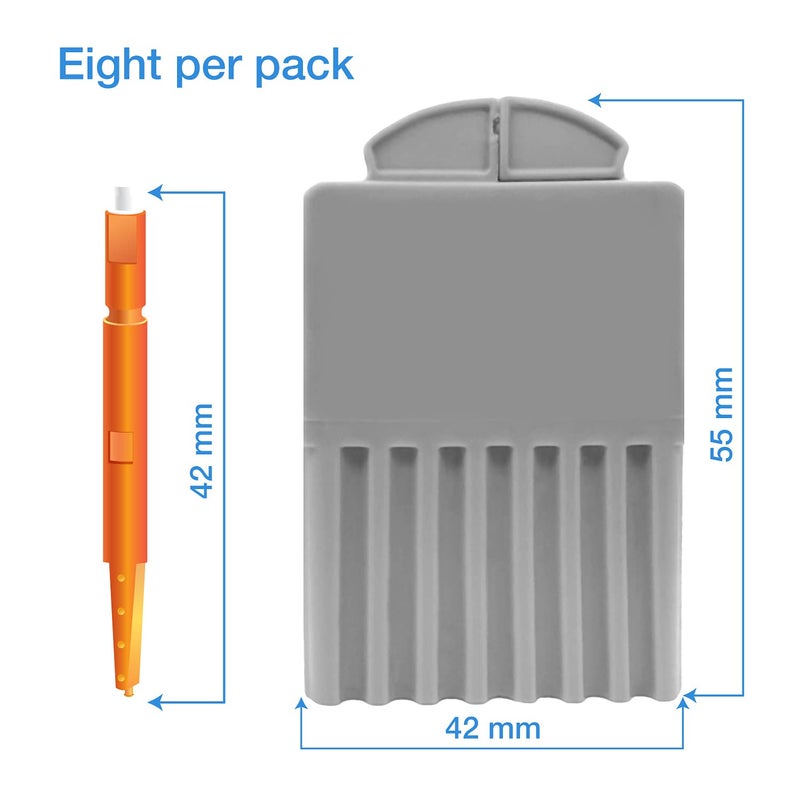 JB White Pack of 24 Orange Wax Filters for Hearing Aids - Compatible with Starkey Hear Clear, Behind-The-Ear, Noise Reduction, 1.5mm x 1.7mm - Image 5