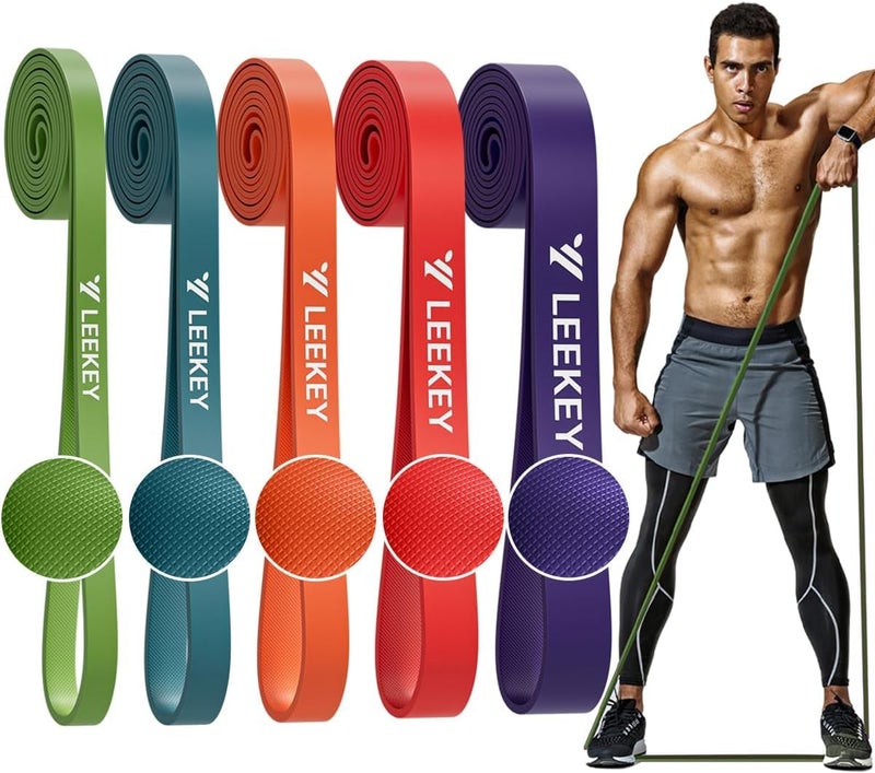 LEEKEY Resistance Bands, Exercise Bands Pull Up Assist Bands - Workout Bands Set - Mobility Band Powerlifting Bands for Men and Women Fitness Training, Physical Therapy,Home Workouts - Image 1
