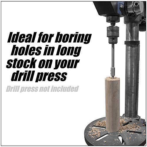 Fulton امتداد فورتسنر بطول 10 بوصة لإضافة عمق حفر يزيد عن 8 بوصات إلى بت فورتسنر الخاص بك مثالي لصانعي الأخشاب والأثاث والنجارة والبناء (قضيب 1/2 بوصة) - Image 3