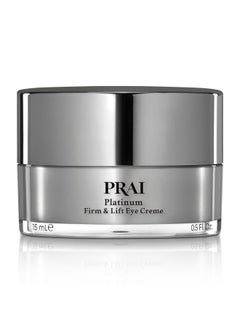 PRAI Beauty Platinum Firm and Lift Eye Creme - Tightening and Firming Eye Cream - Anti-Aging Under Eye Cream - Irritation Free - 0.5 Oz  - Image 1