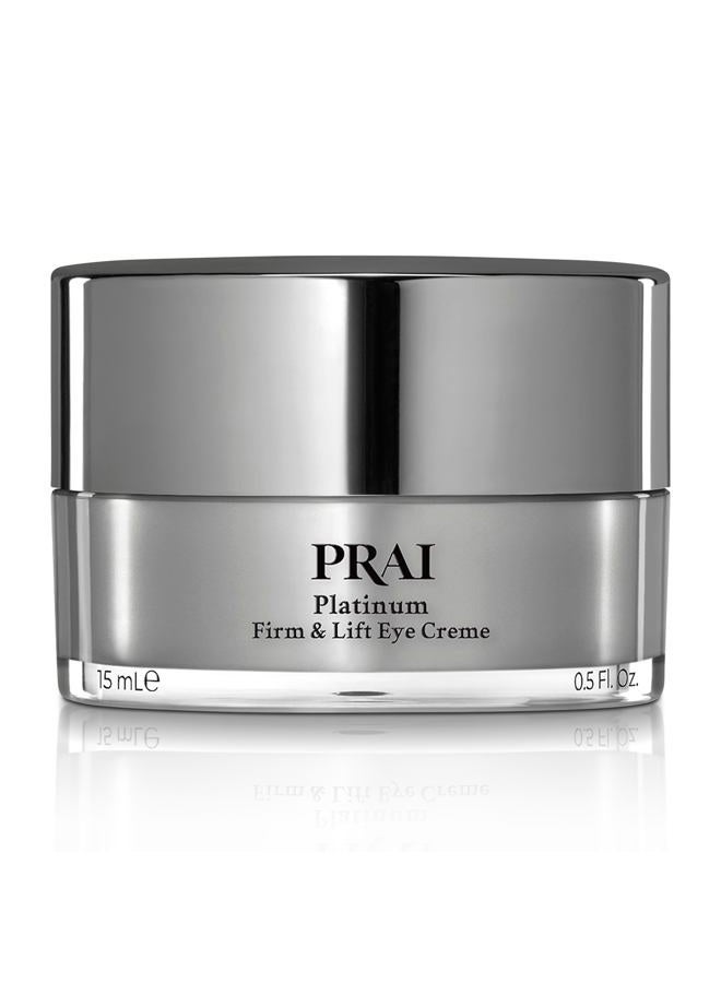 PRAI Beauty Platinum Firm and Lift Eye Creme - Tightening and Firming Eye Cream - Anti-Aging Under Eye Cream - Irritation Free - 0.5 Oz - Image 1