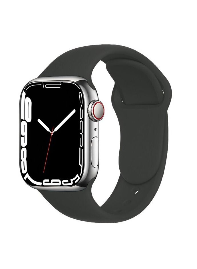 Apple Watch Band 45mm Soft Silicone Sport Band Replacement Wrist Strap Compatible for iWatch Apple Watch Series 7 (45mm) - Image 1