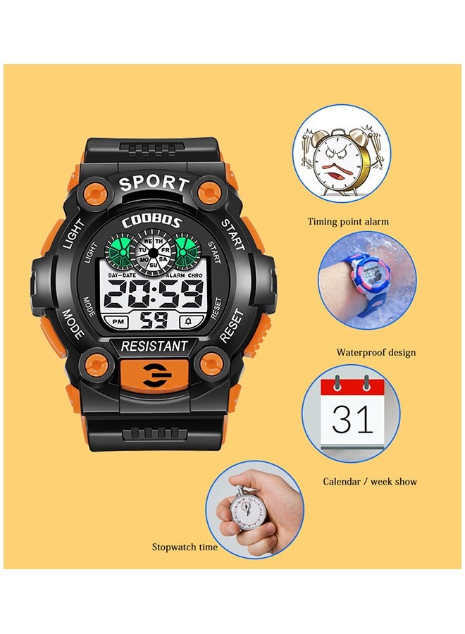 COOBOS 2 Pack Kids Water Resistant Rubber Digital Watch - Image 2