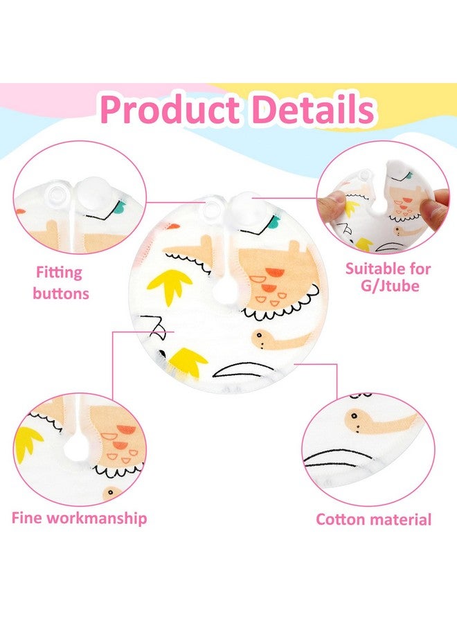 Threlaco أغطية زر أنبوب ثريلاغو 48 قطعة لوسادات أنبوب التغذية حاملة للبطن قابلة لإعادة الاستخدام ملحقات أنبوب بيغ ناعمة ماصة وسادات رضاعة طبيعية دعم الرضاعة ورعاية التمريض تبقى جافة - Image 4