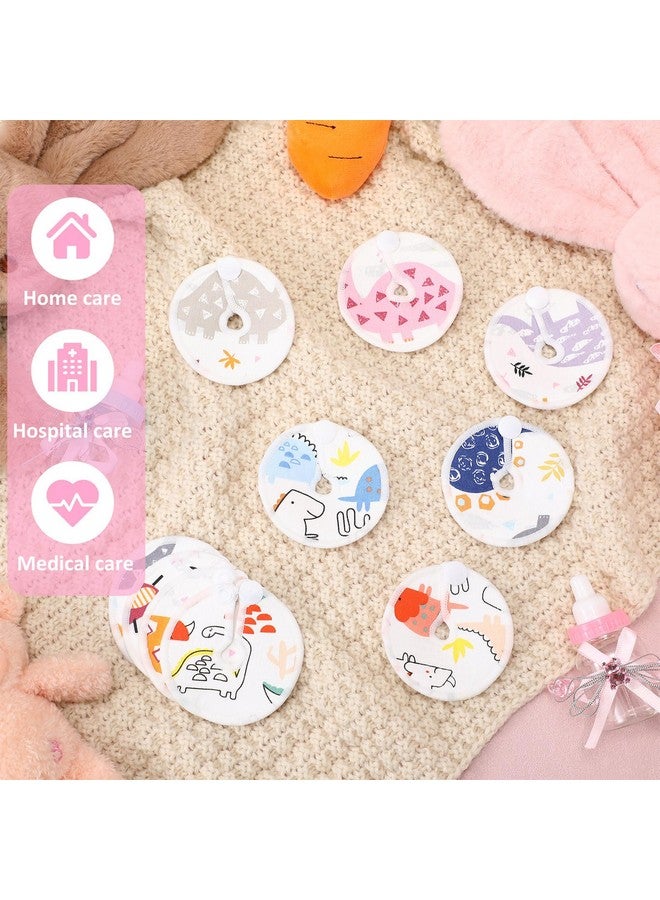 Threlaco أغطية زر أنبوب ثريلاغو 48 قطعة لوسادات أنبوب التغذية حاملة للبطن قابلة لإعادة الاستخدام ملحقات أنبوب بيغ ناعمة ماصة وسادات رضاعة طبيعية دعم الرضاعة ورعاية التمريض تبقى جافة - Image 5