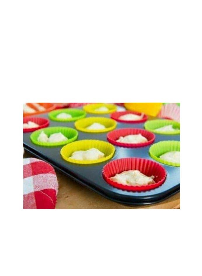 Jumbo Cupcake Molds Special Offer 12 Silicone Cupcake Molds  - Image 2