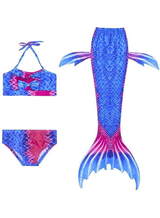 Loquat 3-Piece Mermaid Swimming Costume Set 110cm - Image 1
