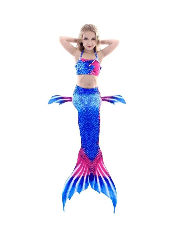 Loquat 3-Piece Mermaid Swimming Costume Set 110cm - Image 2