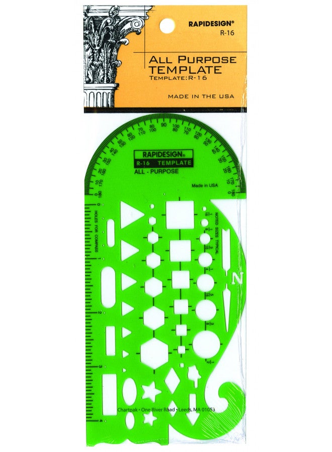 Rapidesign All-Purpose Template, 1 Each (R16)