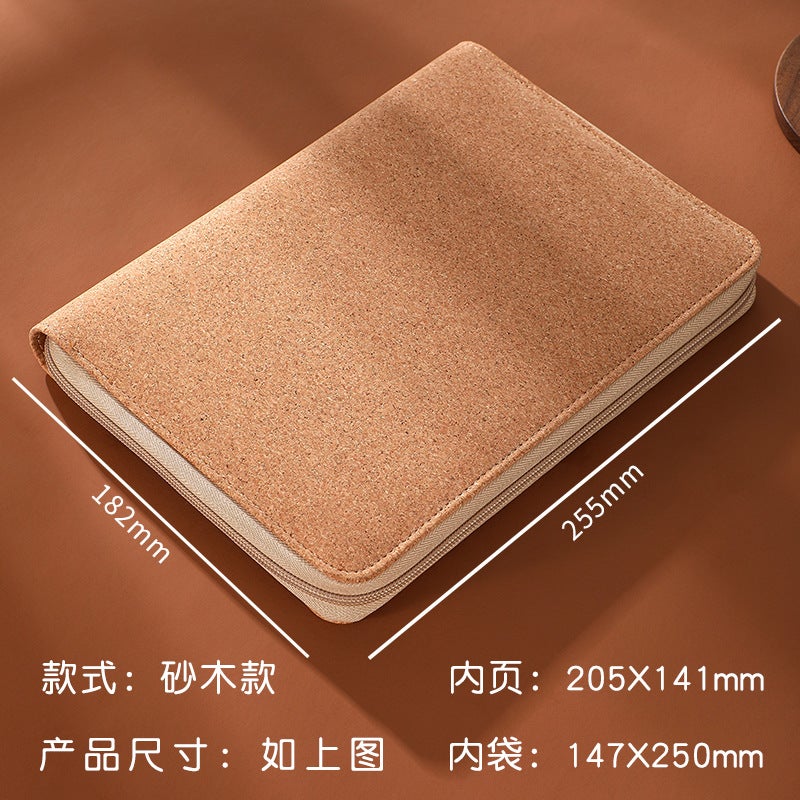 Loose-Leaf Zipper Bag Notepad A5 Multifunctional Business Manager Folder Office Bag Bill Data Po Storage - Image 1