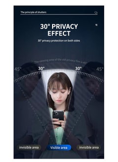 HEXABEX iPhone 14 Pro Privacy Screen Protector, Tempered Glass 5D 9H Privacy Screen Protector for iPhone 14 Pro 6.1" Black  - Image 3