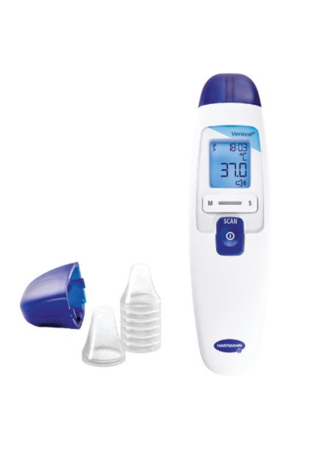 VEROVAL جهاز قياس الحرارة بالأشعة تحت الحمراء  فيروفال® فيفر  ٢ في ١ من الأذن والجبهة - Image 1