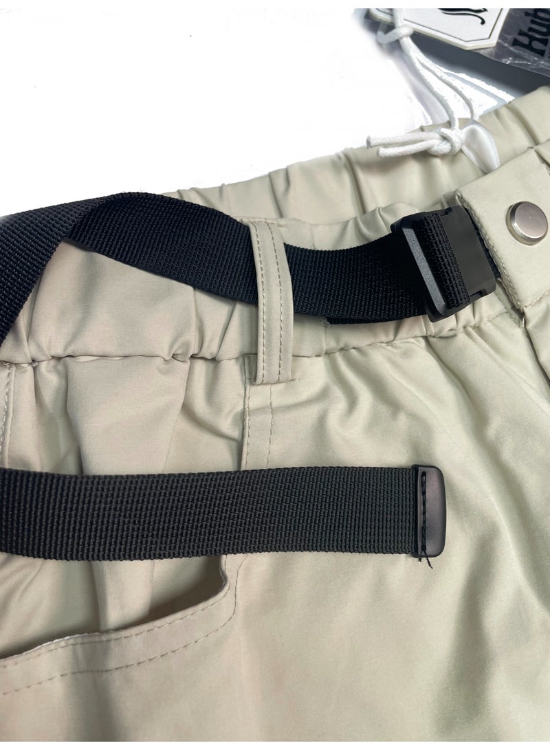 Hub For Less Men’s Ultra-Wide Parachute Pants – Microfiber Comfort, Adjustable Fit - Image 4