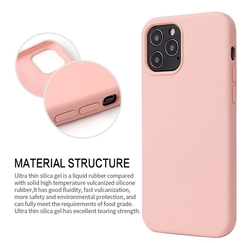 erorex For iPhone 17 Pro Liquid Silicone Phone Case(Sand Pink) - Image 3