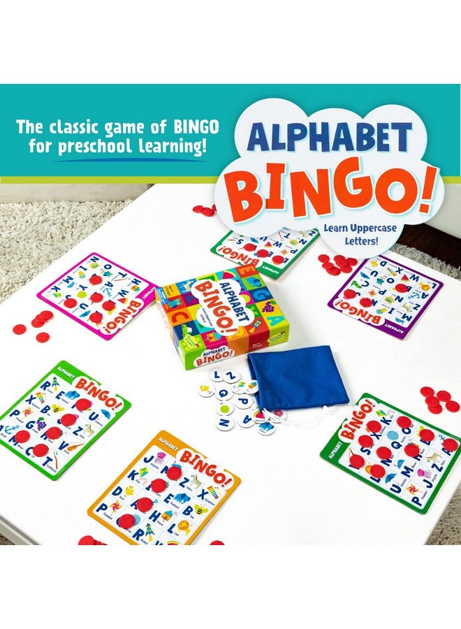 Peaceable Kingdom Alphabet Bingo! Letter Learning Educational Board Game for 2 to 6 Kids Ages 4+ - Image 2