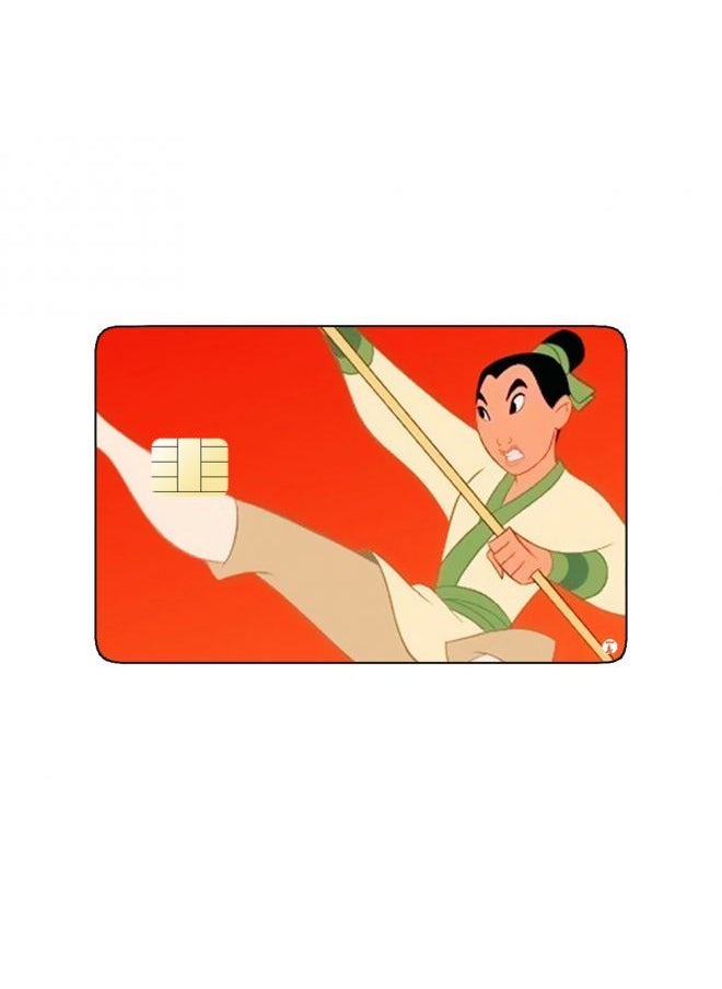 RKN - PRINTED BANK CARD STICKER Animation Mulan By Disney - Image 1