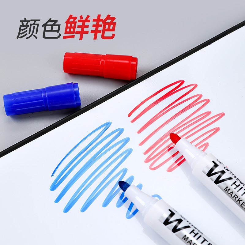 L.528 Erasable Whiteboard Marker Pen – Water-Based Ink, 2.0mm Line Width, 10 Pack - Image 4
